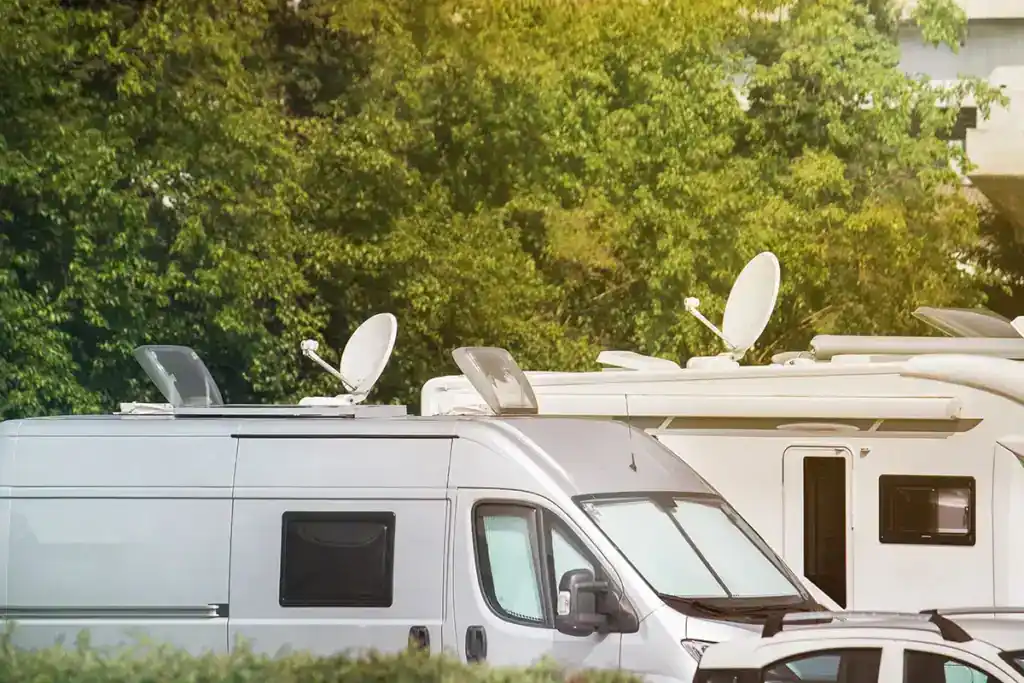 Parabole automatique camping-car réglages