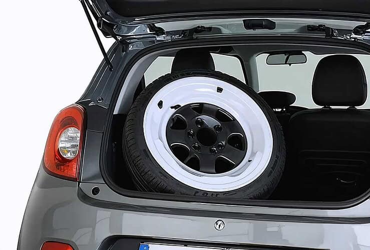 Roue de secours sur une Twingo 3