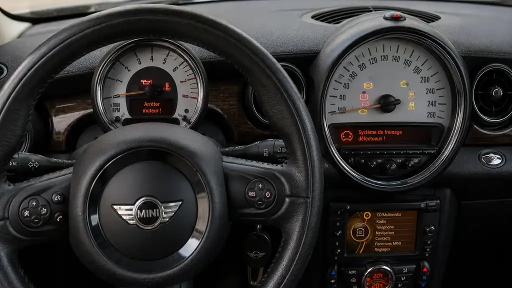 Signification des voyants du tableau de bord Mini Cooper et diagnostic
