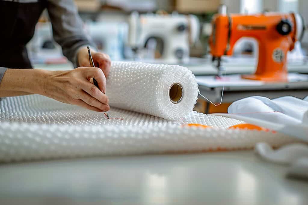 comment coudre une bâche à bulle