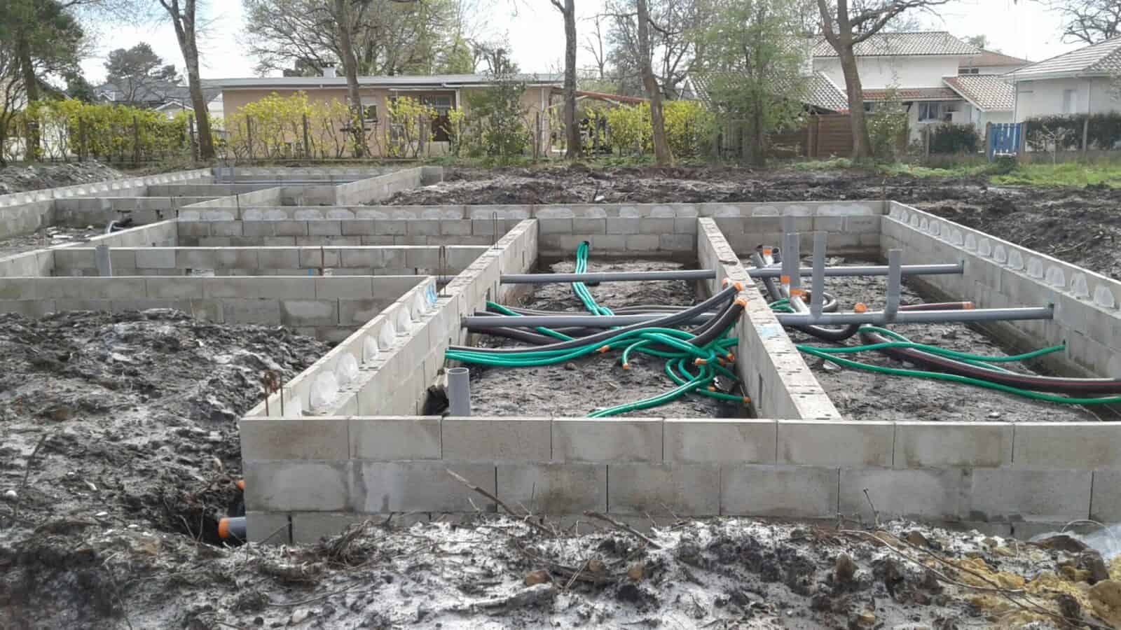 fondation maison 40 cm