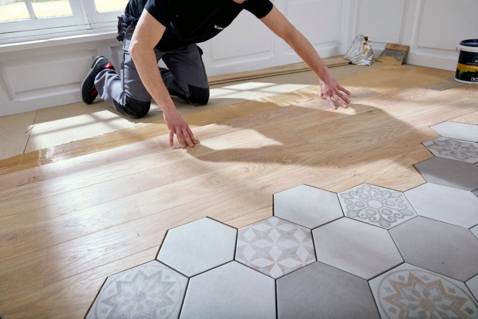 jonction carrelage parquet sans barre de seuil