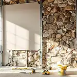 pose placo collé sur mur irrégulier