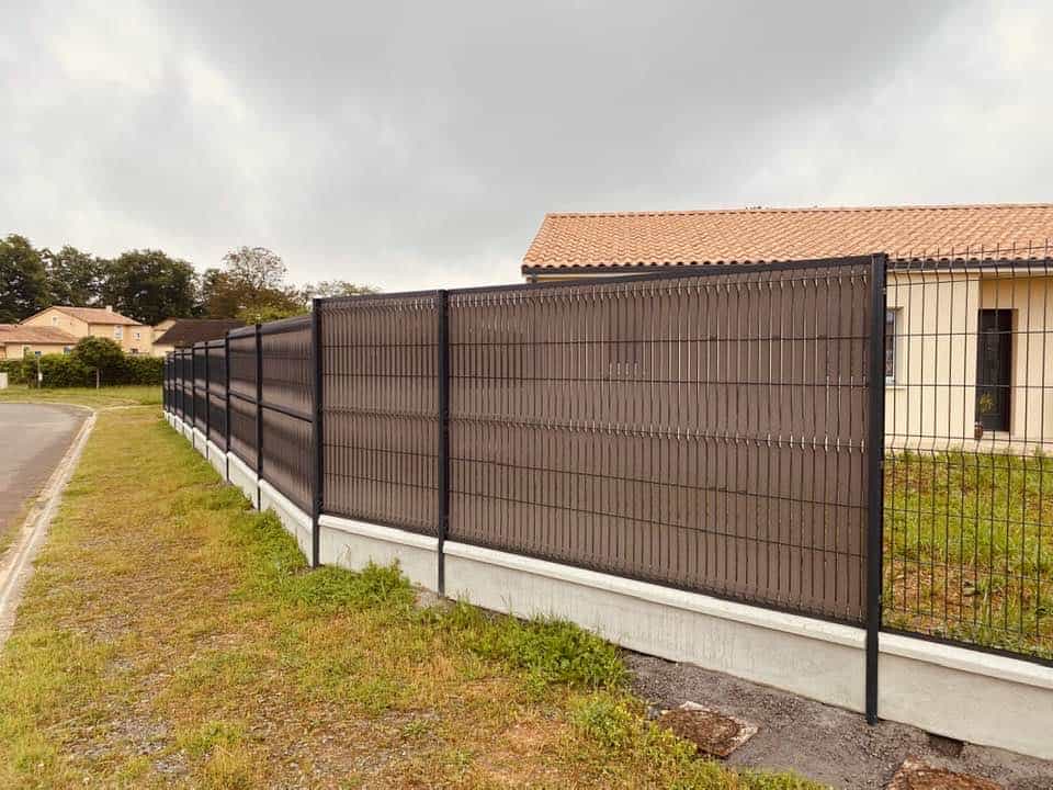 clôture sur muret bahut