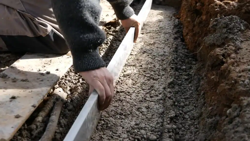 dtu pose caniveau sans pente