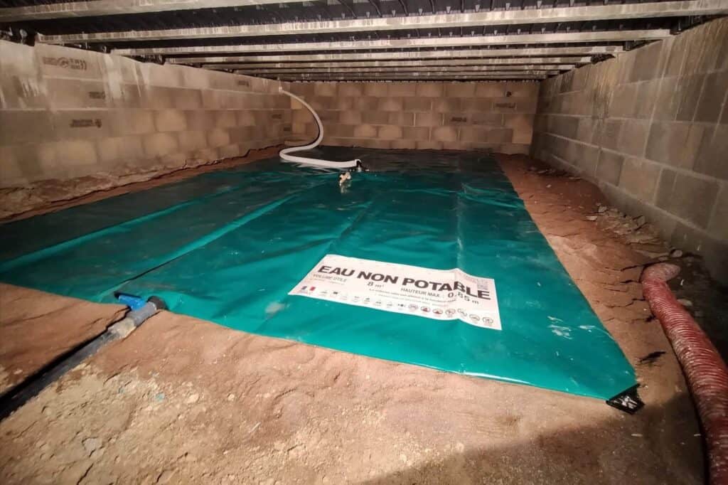 eau dans vide sanitaire terrain argileux 1