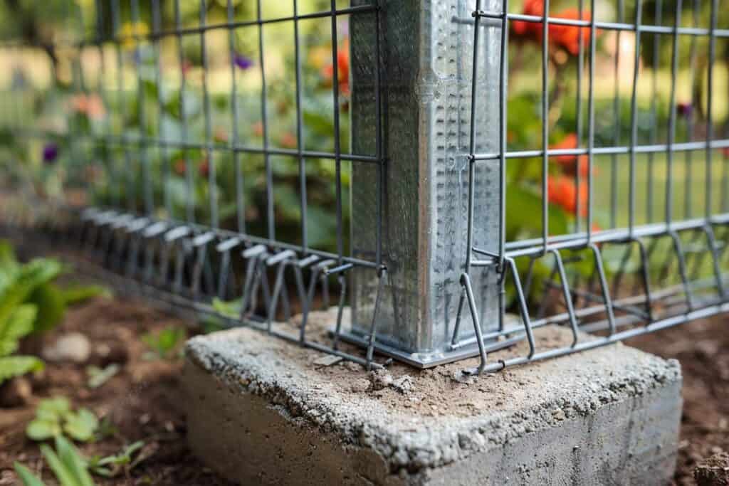  fixation grillage rigide sur poteau beton leroy merlin