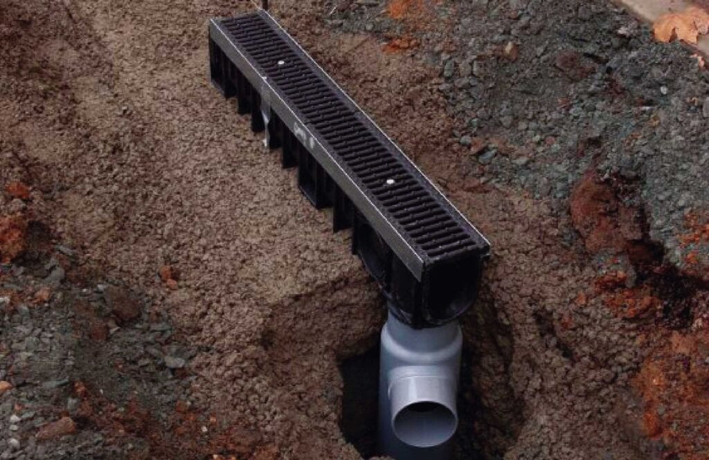 pose caniveau sans pente 1