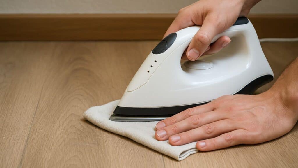 réparer ou camoufler du lino enfoncé