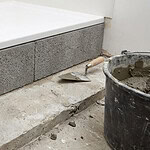 combler espace entre receveur et sol 1