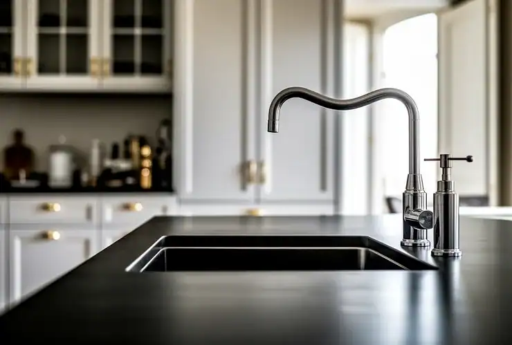 distance evier bord plan de travail