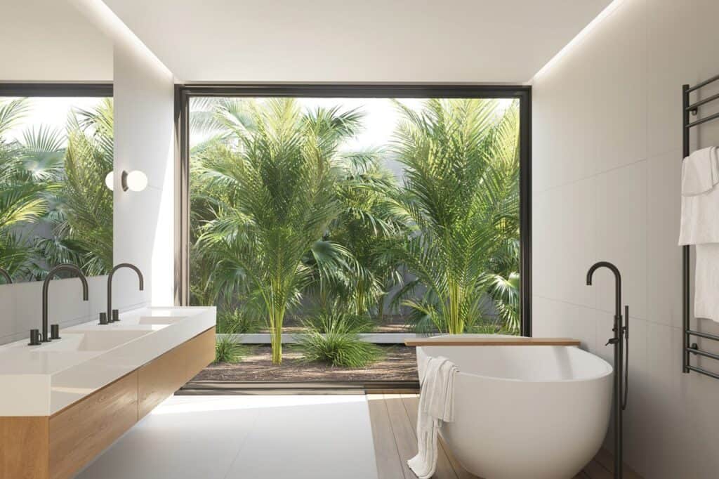 fenetre dans la douche avis, douche italienne avec fenetre