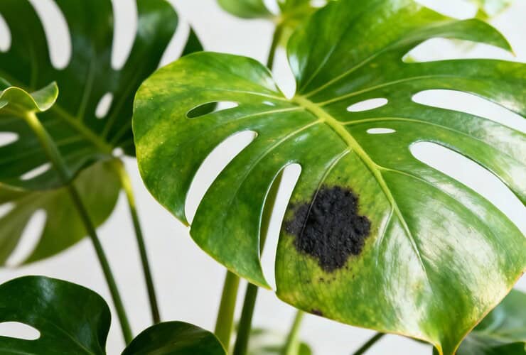 monstera tache noire