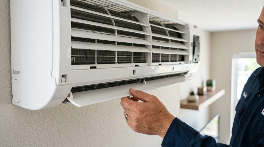 Climatisation Hitachi avec le voyant orange fixe solutiuons