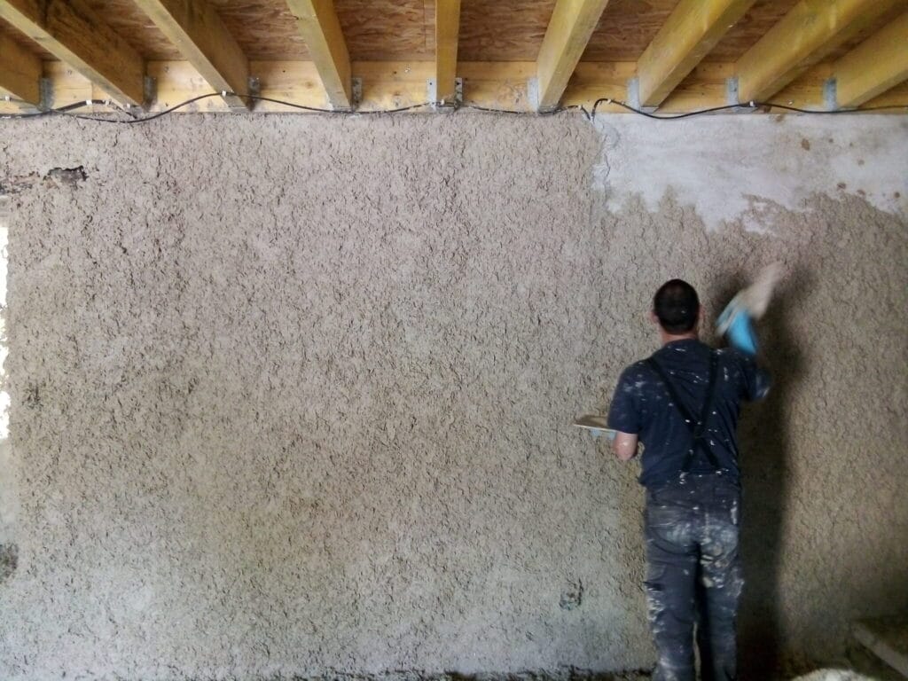 Enduit chaux intérieur pose