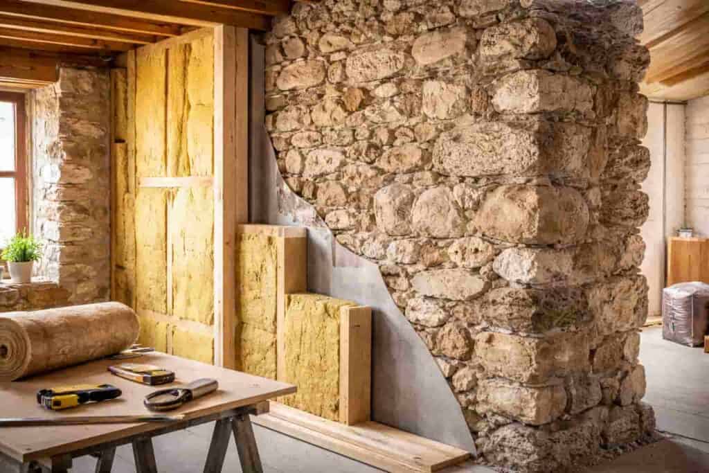 Isolation mur en pierre