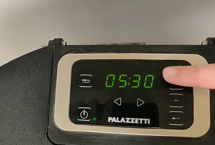 Paramètres de réglage du poêle Palazzetti Ecofire 1