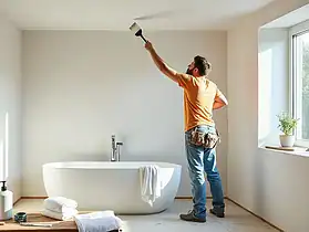 Peinture pour plafond de la salle de bain