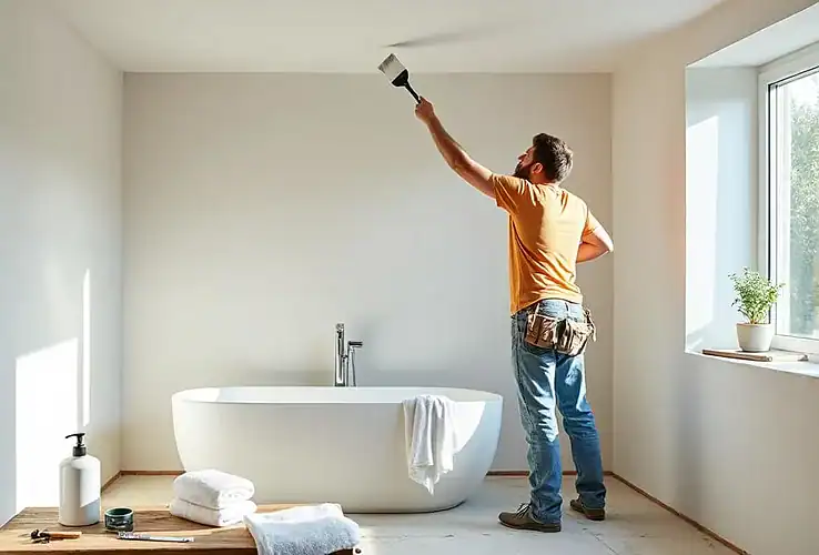 Peinture pour plafond de la salle de bain