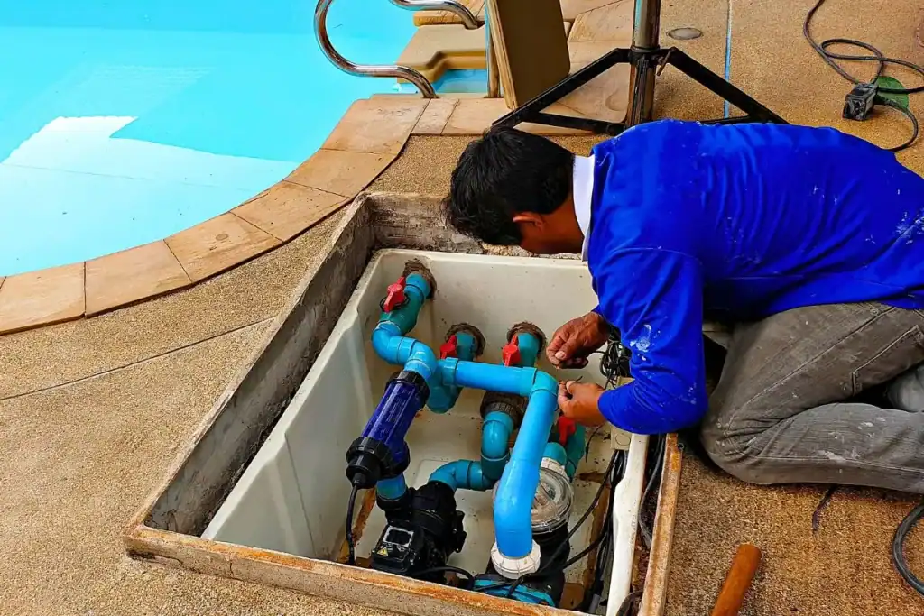 Pompe de piscine en panne
