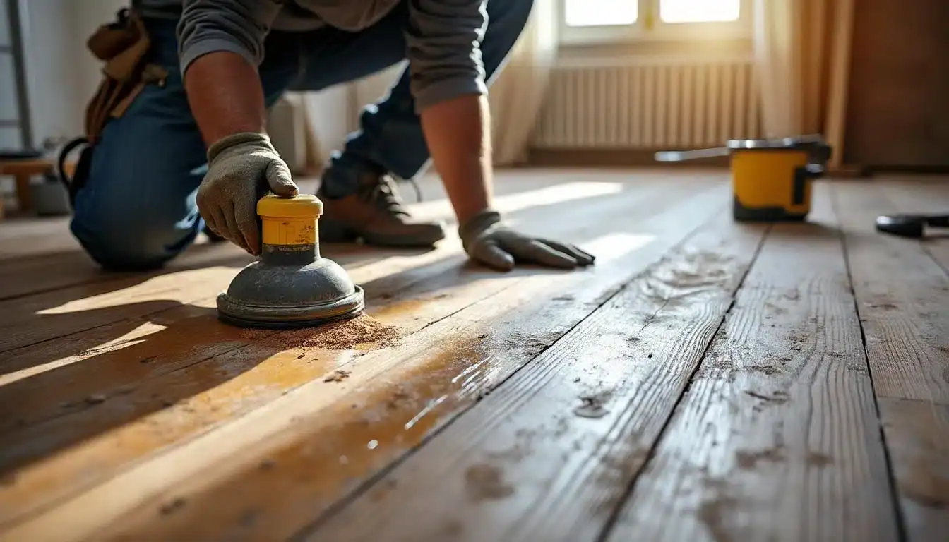 Ragréage sur parquet