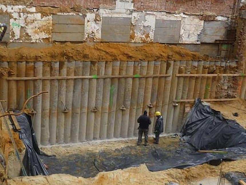 fondation par puits difficulté