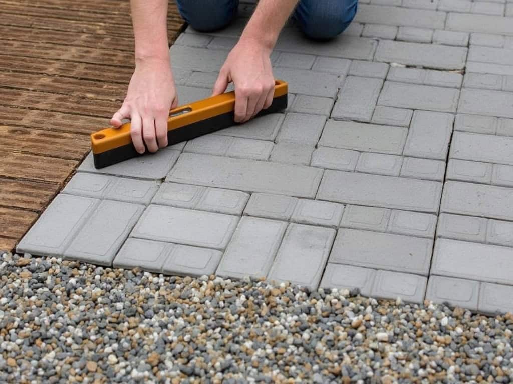 recouvrir des pavés autobloquants installation