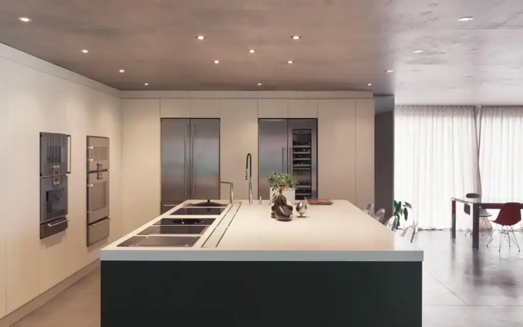 Disposition des spots au plafond en cuisine pose