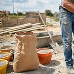 Dosage de béton de 300 kg avec mélange de sable et de gravier
