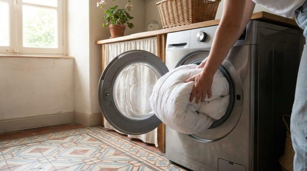 Peut-on coucher une machine à laver utilisation