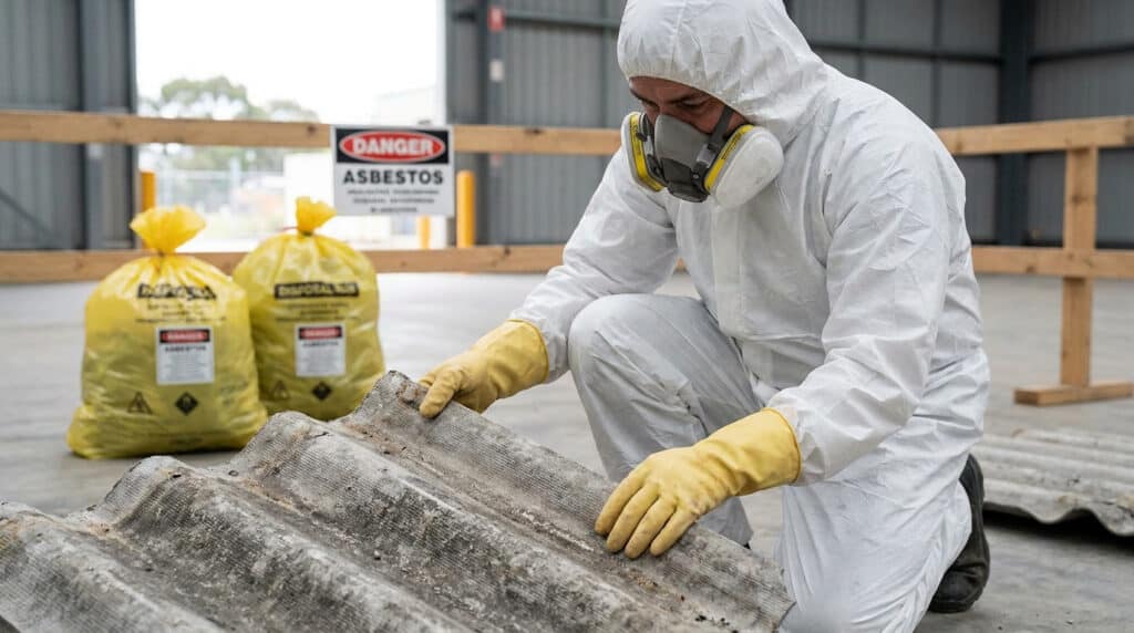 Reconnaître une plaque fibrociment amiante dangers