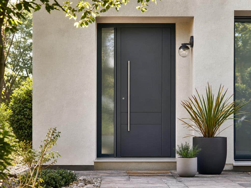porte entrée aluminium sur mesure
