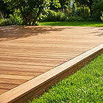 Faire une terrasse en bois sur pelouse