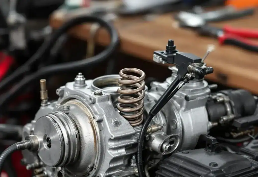 Position du ressort de carburateur Briggs et Stratton 1