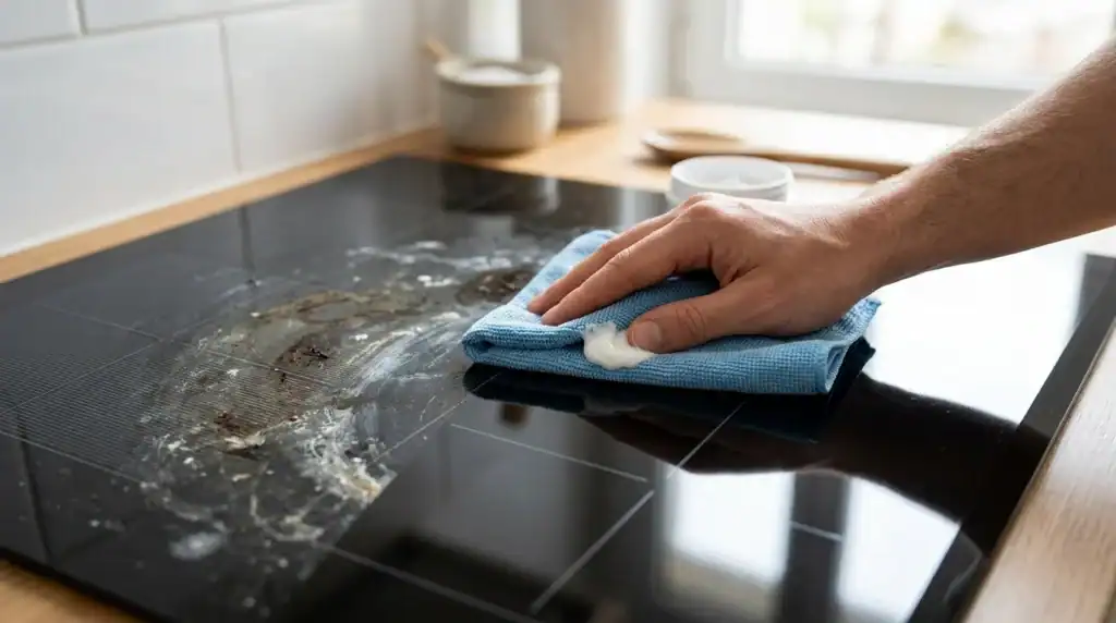 Trace sous verre plaque induction