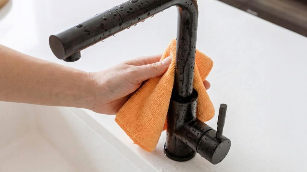 entretien d'une cuisine noire mat astuces