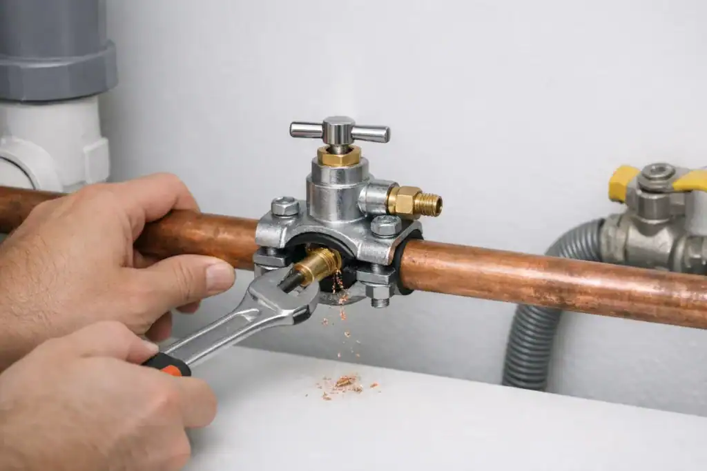 remplacer un robinet autoperceur