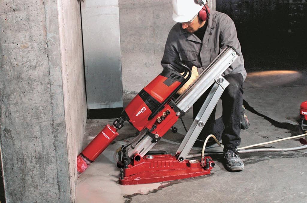 Carottage de mur technique