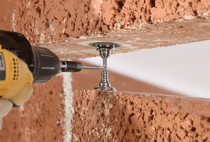 Plafond hourdis en brique