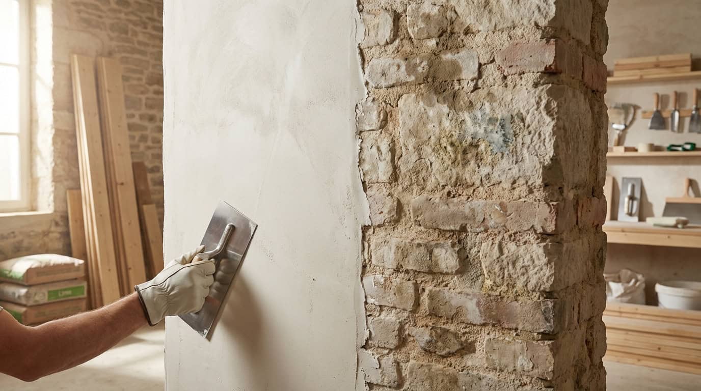 Enduit pour mur en pierre