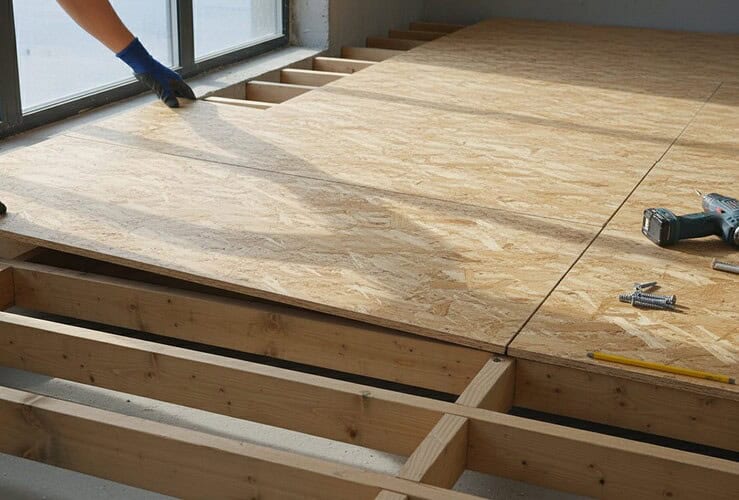 Entraxe solive sur plancher OSB