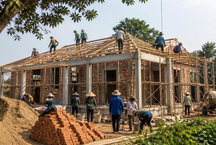 Début des travaux de construction d'une « Maison de la Croix-Rouge » dans la commune de Ba Dinh