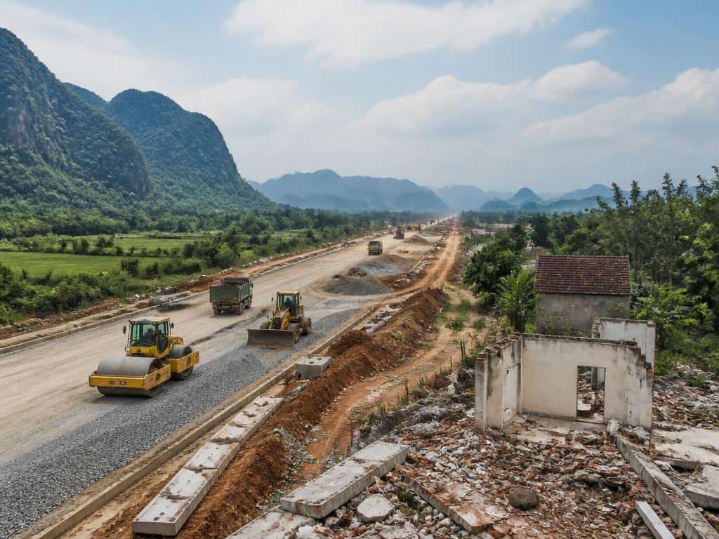 Les travaux de construction sur la route nationale 24B sont accélérés