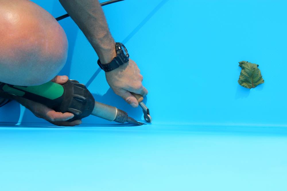 Liner de piscine plissé
