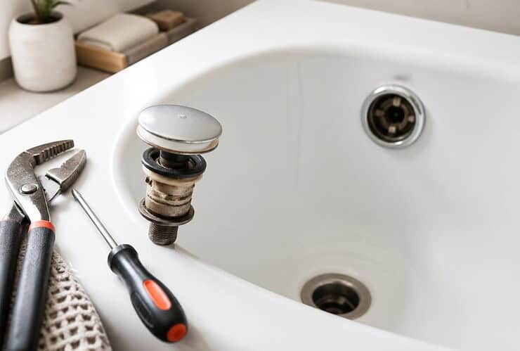 probleme clapet vidage bonde baignoire