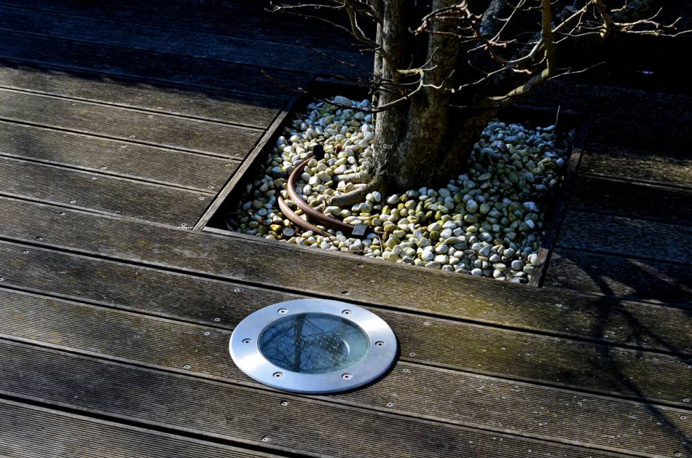 spots encastrés sol terrasse