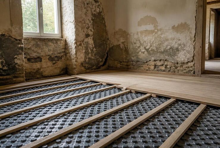 systeme plancher drainant renovation
