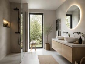 adopter style contemporain dans sa salle bains