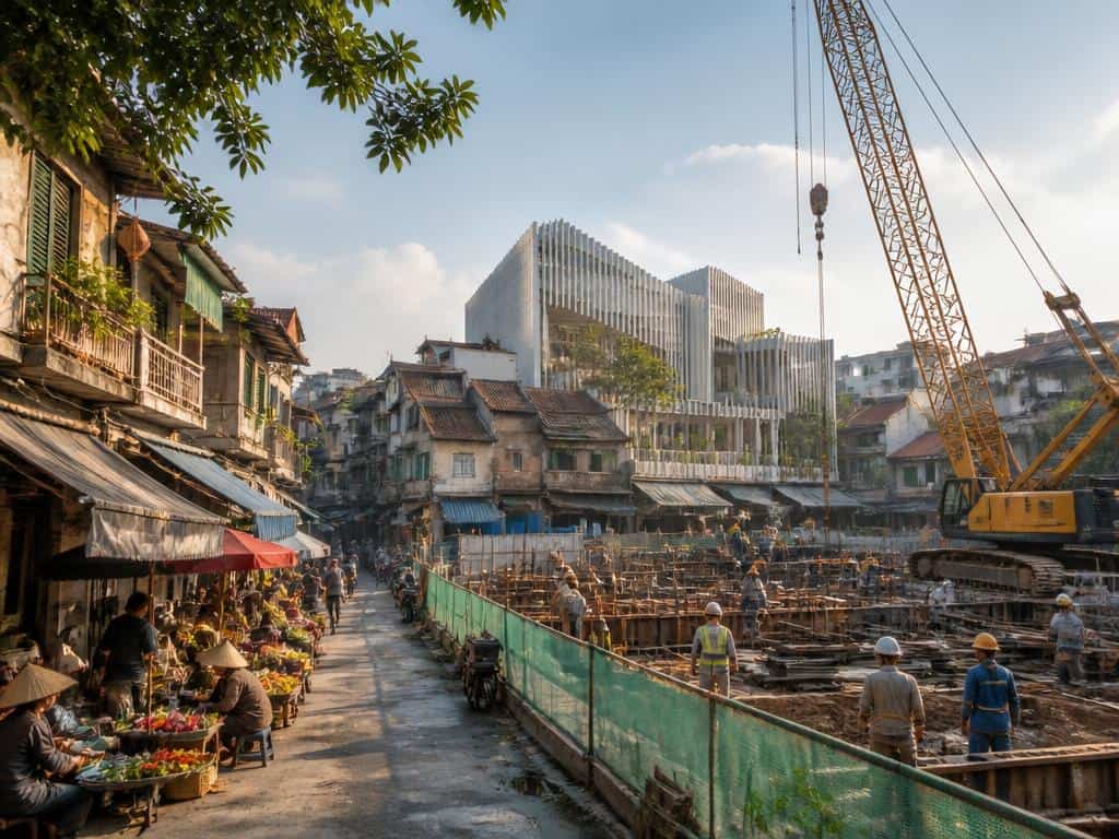 Début des travaux de construction d'un centre des industries culturelles dans le vieux quartier de Hanoï