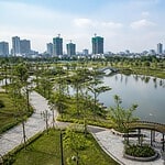 Les travaux de construction d'un parc et d'un jardin fleuri s'étendant sur plus de 11 hectares débutent à Hoang Liet (Hanoï)